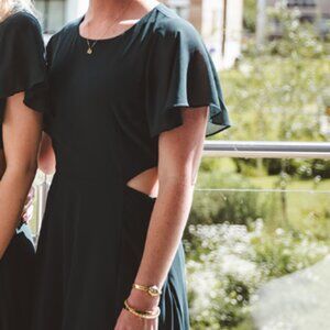 Lulus Garden Bliss Emerald Green Cutout Maxi Dress